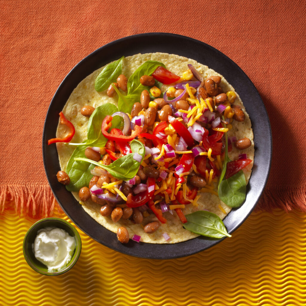 Maïs Wraps Met Mexicaanse Bruine Bonen