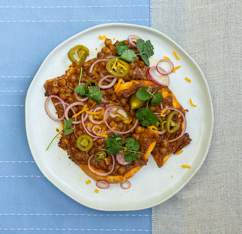 Naanbrood Met Boon Kikkererwten In Curry