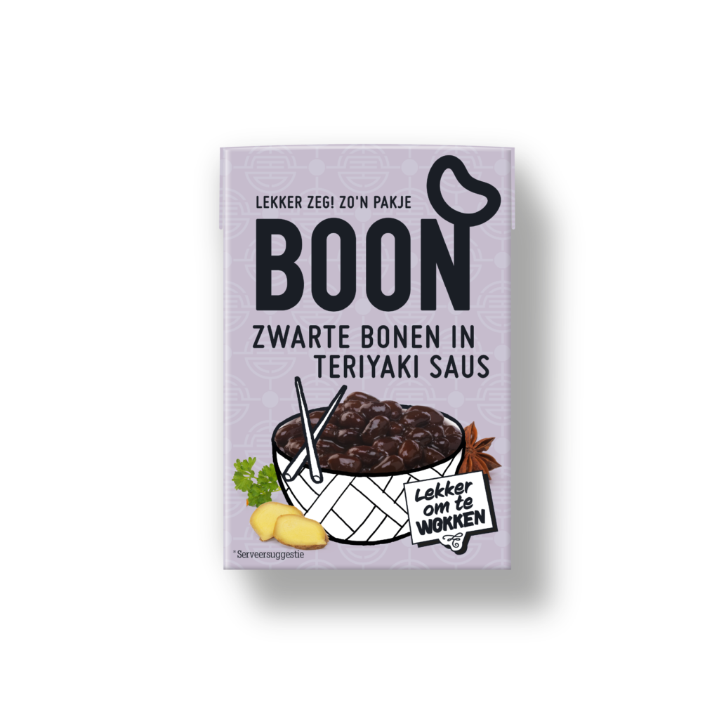 Zwarte Bonen In Teriyakisaus Liggend 200 G